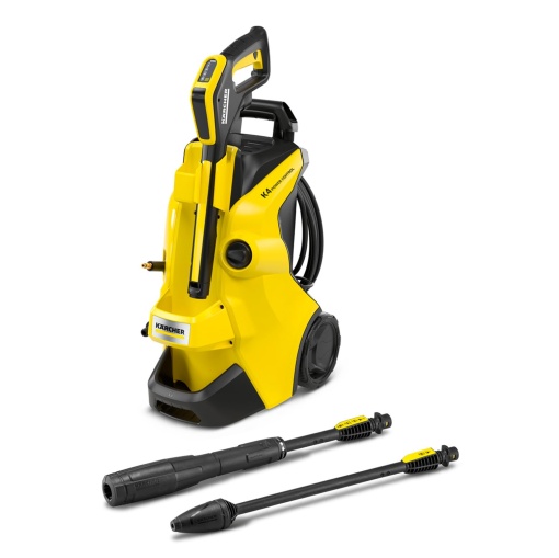 Aparatul de curatat cu inalta presiune Karcher K 4 Power Control: Suport inteligent pentru aplicatie - solutia potrivita pentru murdarierea mai intensa, galben