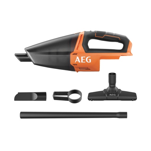 Aspirator de mana fara fir AEG 18 V Pro18V, BHSS18C-0, debit de aer (L/min) 1274, Aspirator, fara baterie si incarcator, portocaliu