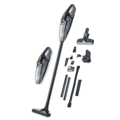 Aspirator de mana fara fir SEVERIN, 18,5 V, autonomie de 50 min, aspirator umed si uscat cu baterie LED, perie turbo rotativa si geanta de transport, pentru masina, camping si par de animale de companie, HV 7147