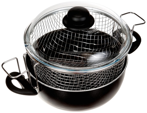 BALLARINI Deep Fryer 24 Fritteuse, Metall, Schwarz, 24 cm
