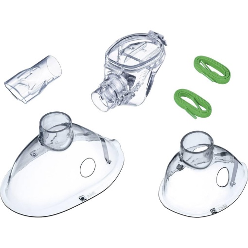 Beurer IH 55 Yearpack, accesoriu pentru inhalator cu tehnologie cu membrana oscilanta, dezinfectabil, nebulizator, mustiuc, masca pentru adulti, masca pentru copii