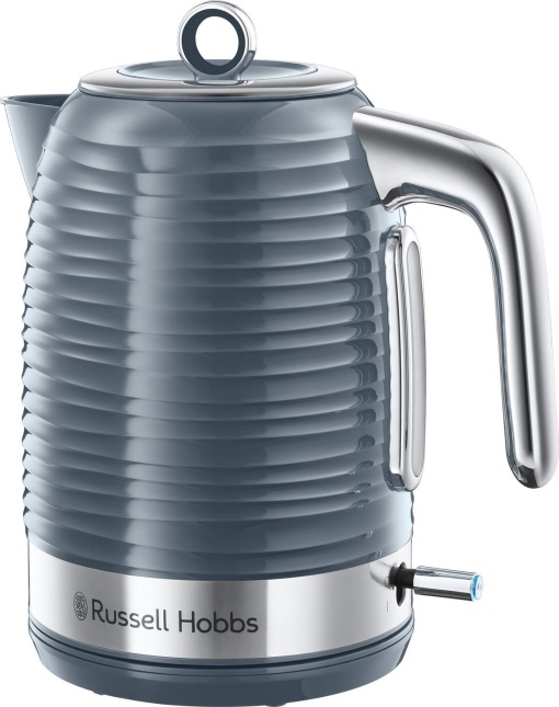 Ceainic Russell Hobbs [1,7l, 2400W] Inspire Grey cu structura lucioasa de inalta calitate (functie de gatit sub presiune, filtru de calcar detasabil, indicator de nivel al apei, capac detasabil) Ceainic 24363-70