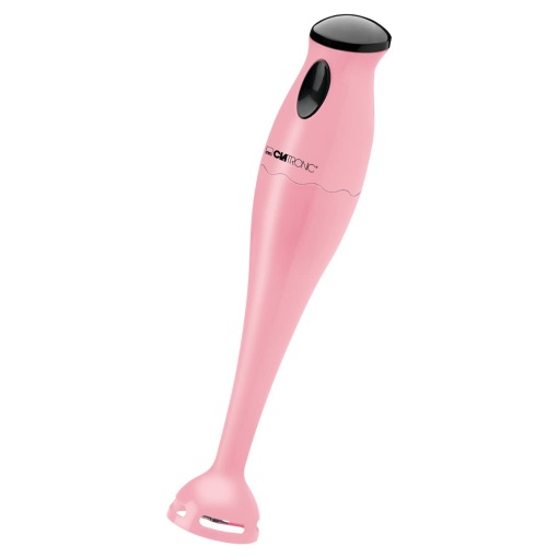 Clatronic Blender de mana/Blender de mana/Blender de mana/Blender SM 3577; Cutit de impact din otel inoxidabil; pentru smoothie, piure de dovleac, terci pentru bebelusi, milkshake; cu ulcior de blender (500 ml); 180 wati; roz