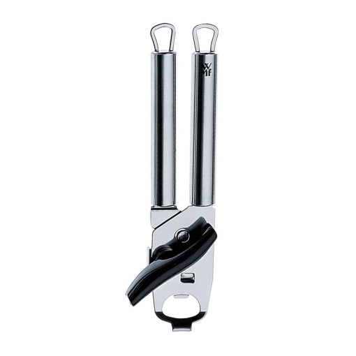 Deschizator de conserve WMF Profi Plus cu deschizator de sticle 23 cm, otel inoxidabil Cromargan partial mat, plastic, poate fi spalat in masina de spalat vase