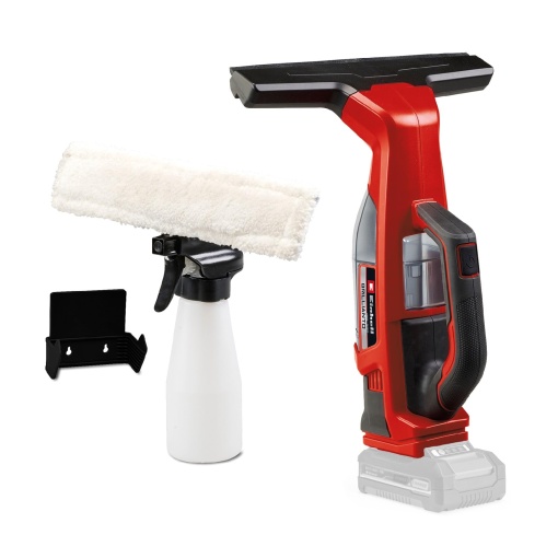 Einhell Curatator de geamuri fara fir BRILLIANTO Power X-Change (duza de aspiratie de 18 V, 28 cm lungime, curatare fara dungi, inclusiv sticla de pulverizare cu carpa din microfibra, fara baterie)