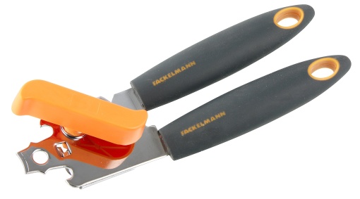 Fackelmann Dosenoffner Soft 20 cm Deschizator de conserve ergonomic GriPortocaliu