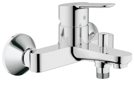 GROHE BauEdge Robinet pentru cada robinet de dus pentru cada baterie cu comutare automata cadadus cu supapa de retur integrata racorduri in S crom 233
