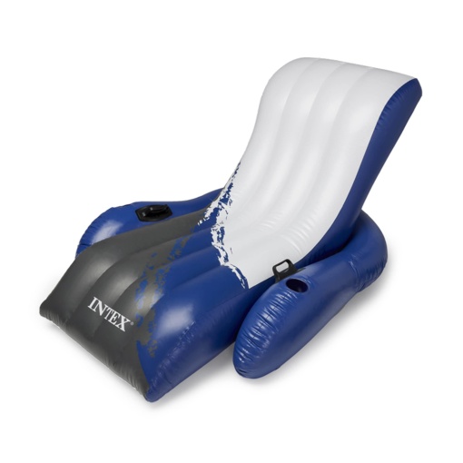 Intex Floating Recliner Lounge - Salon de baie gonflabil, multicolor, 180 x 135 cm