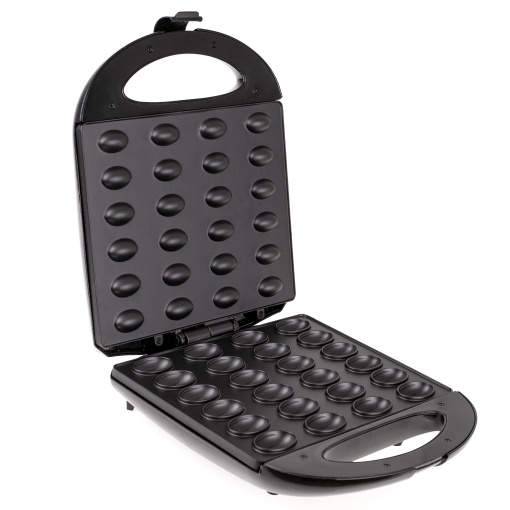 Mesko MS3041 Fier de vafe, Nut Baker pentru 24 jumatati de nuci, XL, 1600 W, Acoperire antiaderenta, Hamamelis, Producator de nuci, Orezhnitsa, Masina de copt, Fier de vafe pentru nuci pentru Oreshki, Negru