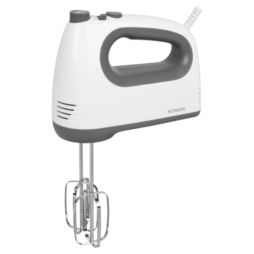 Mixer Bomann(r) | Motor puternic de 400 W | Mixer de mana | Turbo Stage si 5 niveluri de viteza | Mixere de mana | teluri si carlige de aluat din otel inoxidabil care pot fi spalate in masina de spalat vase | HM 6054 CB