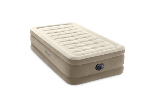 Pat gonflabil Intex Twin Ultra Plush cu Fiber-Tech RP, Dimensiuni umflate: 99 cm x 191 cm x 46 cm (64426ND)