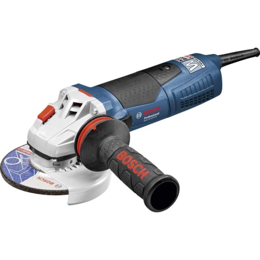 Polizor unghiular profesional Bosch GWS 19-125 CIE (inclusiv flansa de montare, capac de protectie, piulita de prindere, maner suplimentar, cheie cu doua gauri)