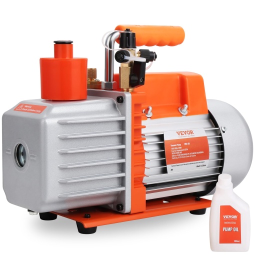 Pompa de vid VEVOR 2KQ-2G 5 CFM 250W pentru HVAC si intretinere sisteme de racire