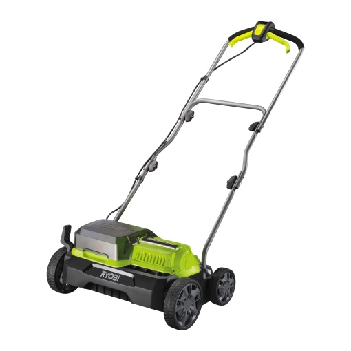 Scarificator cu acumulator fara perii RYOBI 18 V ONE+ RY18SFX35A-0, latime de lucru 35 cm, fara baterie si incarcator