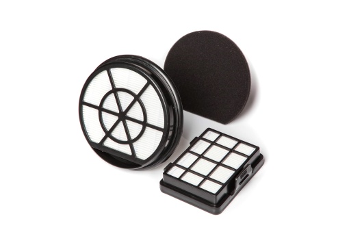Set de accesorii pentru filtru BBZ152EF Bosch pentru aspirator de praf de podea Seria 2 fara sac, format din 2 filtre EPA si 1 filtru de spuma, negru