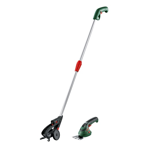 Set foarfece de iarba cu acumulator Bosch Isio (3,6 V, Lungime lama: 12 cm, Distanta dintre lame: 8 mm, in cutie)