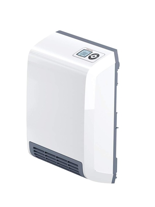 STIEBEL ELTRON Fast Heater CK 20 Trend LCD pentru aprox. 25 m2, testat TUV, Fabricat in Germania, afisaj LC, cronometru saptamanal, incalzitor cu ventilator ceramic cu economie de energie, baie, 2 kW, 236653