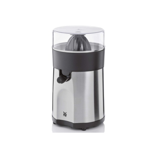 Storcator WMF Stelio, storcator electric de citrice, storcator de portocale, 85 wati, 2 conuri de presare, opritor de picurare, insertie strecuratoare, storcator electric de lamaie, otel inoxidabil mat