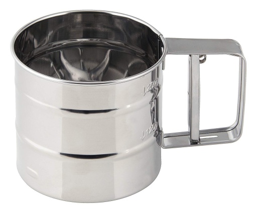 Zenker Einhandsieb Patisserie Sita inox pentru faina si zahar pudra Operare cu o mana Argintiu