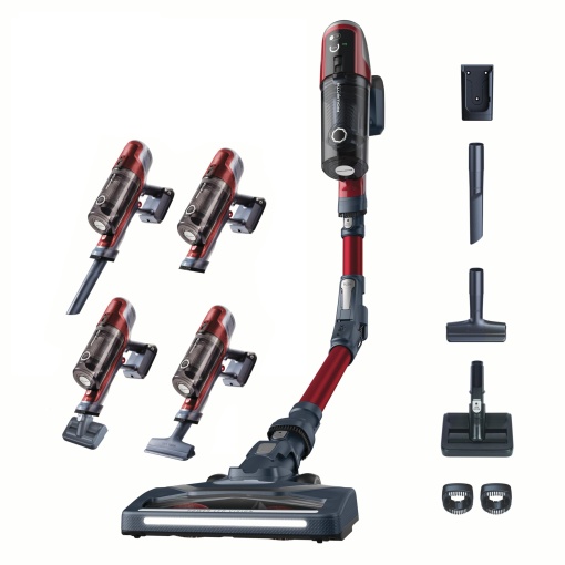 Aspirator fara fir Rowenta RH6471 X-Pert 6.60 Smart, negru/rosu, 100 W, 0,55 litri, 85 decibeli