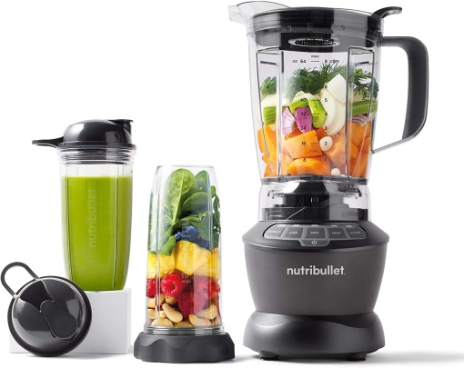 Blender nutribullet Full Size, Blender electric, Blender de mana multifunctional, Blender profesional, 1000 wati putere, cana de 1.6l, gri, NBF450DG