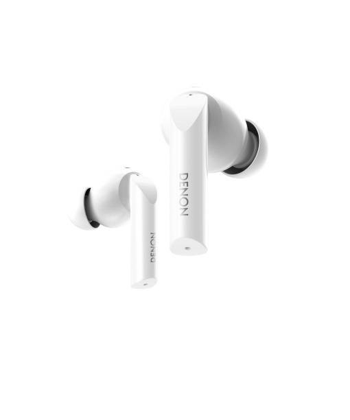 Casti intraauriculare Denon AH-C840NCW True Wireless Bluetooth cu anulare activa a zgomotului, casti rezistente la apa cu o calitate clara a apelurilor - alb