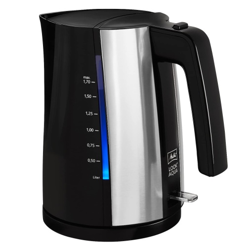 Ceainic - MELITTA - Look Aqua 1026-02 BK SST cu oprire automata a limitei limite element de incalzire ascuns si protectie la supraincalzire 17 L 2400