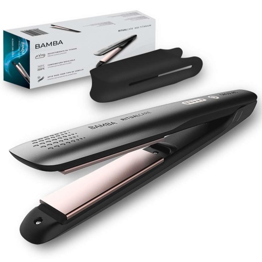 Cecotec Stijltang Bamba RitualCare 890 Titanium. Placi de titan, reglare a temperaturii 140-200 oC, oprire automata, cablu de 3 m, protectie placi de silicon