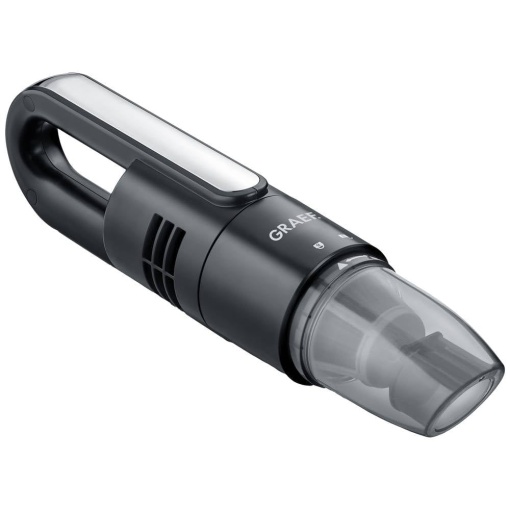 GRAEF. Aspirator cu firimituri fara fir KC502EU, sistem de filtrare detasabil de 2 ori HEPA F6 x filtru din nailon, baterie Li-Ion de 7,4 V, 2000 mAh, fara sac, negru