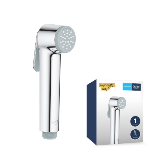 GROHE Vitalio - Dus de mana pentru bideu (1 tip spray, cu buton), crom, 26351000