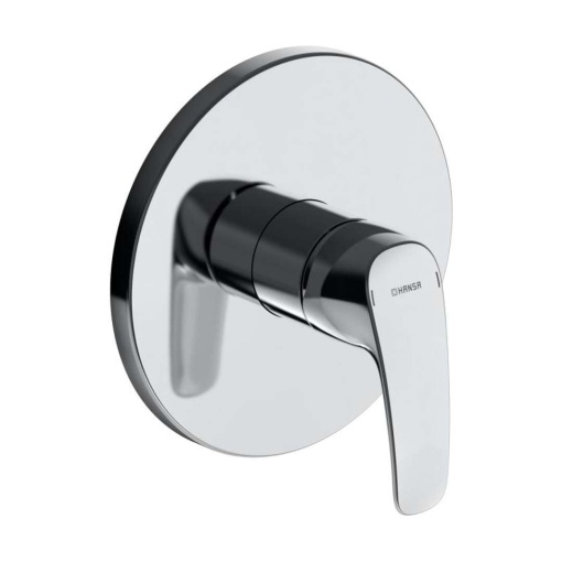 Hansa 85279183 Set de asamblare gata de utilizare/unitate functionala baterie de dus monocomanda | Amortizor de zgomot, suport rozeta pentru instalare usoara | Debit: 22l / min