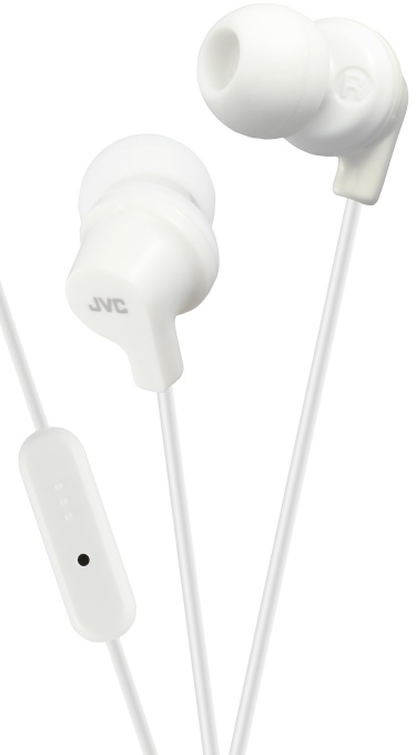 JVC HA-FR15-W-E Casti intraauriculare cu izolare fonica superioara cu microfon si telecomanda, alb (alb)
