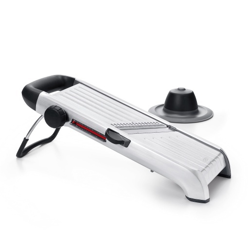 Mandolina OXO Steel 20 din otel inoxidabil 21 setari de grosime lame multifunctionale