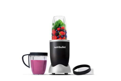 nutribullet Original 600, Blender electric, Chopper, Smoothie Blender, Smoothie Maker, 600 W, To Go becjer 700ml si 500ml, Negru, NB606B
