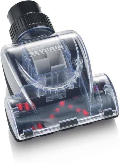 Perie mini turbo SEVERIN pentru aspiratoare de podea, accesoriu mini perie turbo, ideala pentru curatarea profunda a tapiteriei si saltelelor, inclusiv 2 mansoane reductoare, negru, TB 7215
