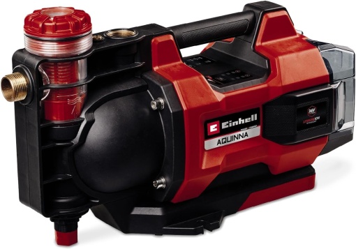 Pompa automata de gradina fara fir Einhell AQUINNA 36/38 F LED AUTOMATIC Power X-Change (36 V, max. 3800 L/h, max. 37 m cap de livrare, functie automata, ECO/Boost, prefiltru, fara baterie)