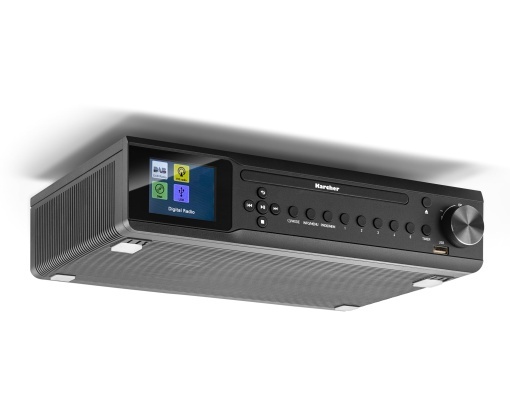 Radio digital Karcher RA 2060D-B cu CD Player Bluetooth Display color Negru