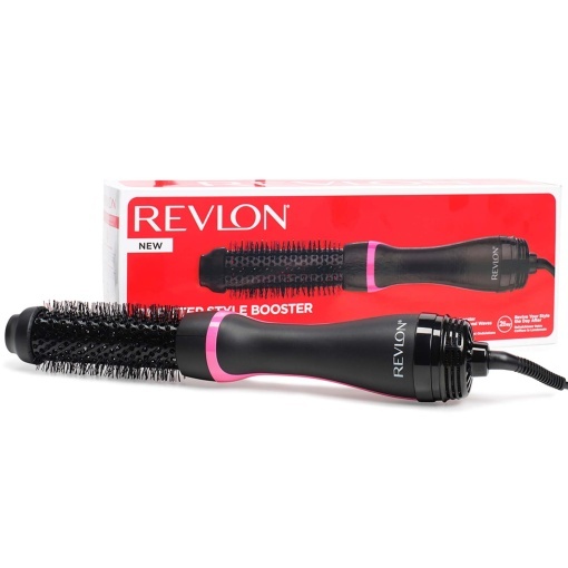 Revlon One-Step Style Booster - Uscator de par cu perie rotunda si coafat perie rotunda de 38 mm peri termici cilindru acoperit cu ceramica ION SI TEH