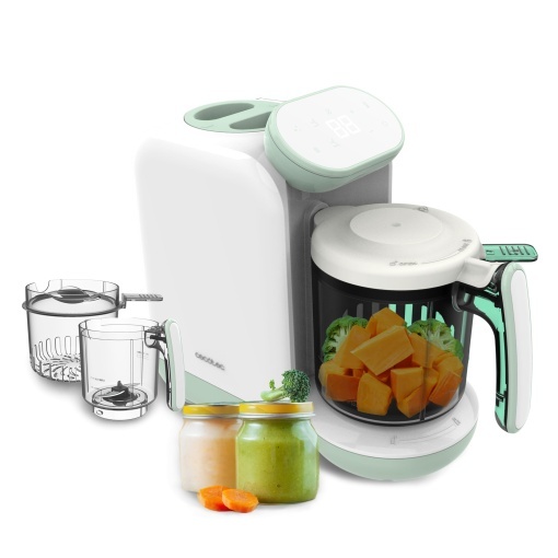 Robot de bucatarie Cecotec pentru bebelusi - Robot de bucatarie - Nana BabyCare Robot de bucatarie Gateste paseaza sterilizeaza si incalzeste biberoan