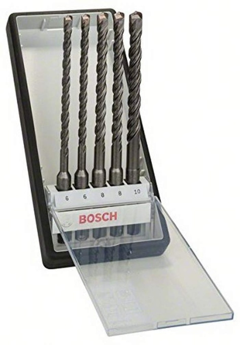 Set burghie Bosch Pro SDS-Plus-5 5 piese O 6-10 mm pentru beton si zidarie