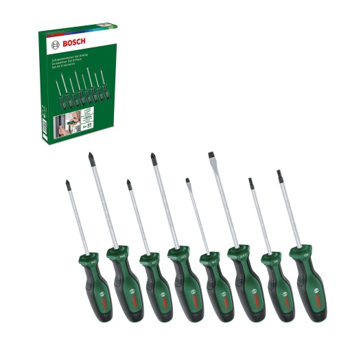 Set surubelnite Bosch 8 piese S2 Softgrip Varf magnetic