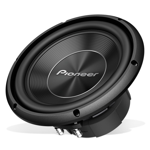 Subwoofer Pioneer TS-A250D4 cu bobina dubla pentru instalare in dulap (1.300 W), 25 cm/10", diafragma IMPP pentru sunet puternic, putere de iesire continua 400 W, negru