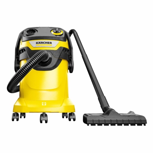Aspirator umed/uscat Karcher WD 5 V-25/5/22, functie de suflare, putere: 1.100 W, recipient din plastic: 25 l, furtun de aspiratie: 2,2 m, incl. filtru plisat plat, duza pentru podea si crapaturi