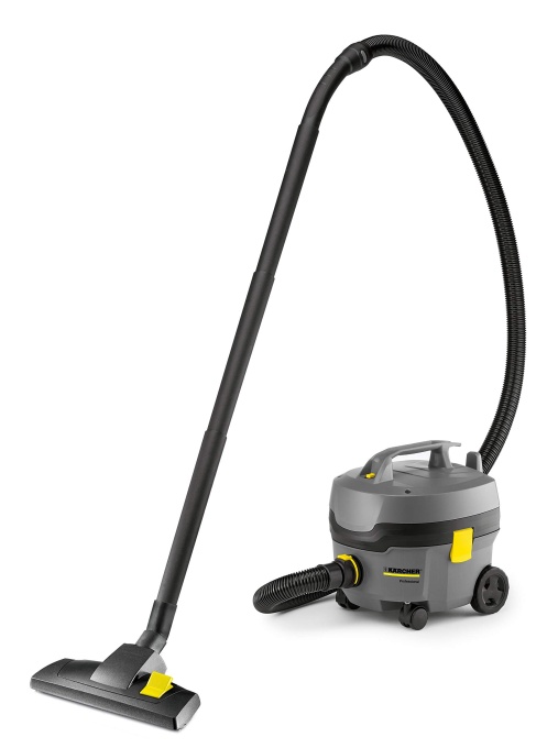Aspirator uscat Karcher T 7/1 Classic, vid: 23,5 kPa, putere nominala: 850 wati, recipient: 7 litri, furtun de aspiratie: 2 m, incl. Duza de podea combinata, sac filtrant din lana, cos filtrant principal permanent