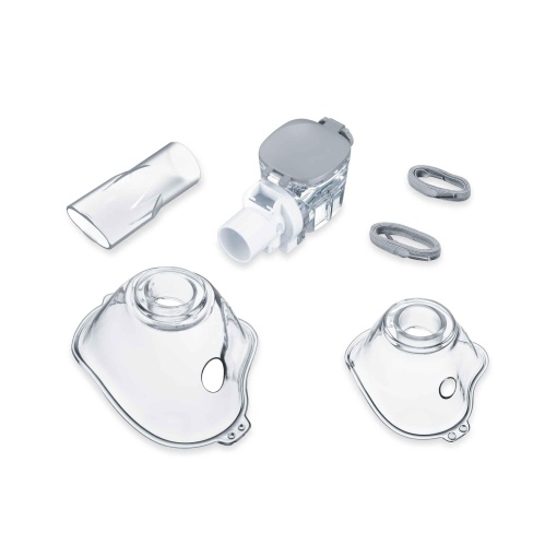Beurer IH 57 Yearpack, set extins de rascumparare cu masca pentru adulti si copii, nebulizator de plasa, mustiuc, accesorii pentru inhalator IH 57 cu membrana vibranta si baterie, dezinfectabil