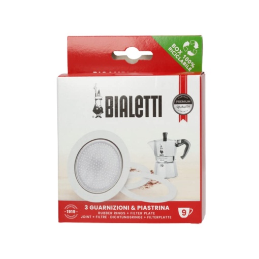 Bialetti Ricambi, Aluminiu, Moka - 9 Cupe