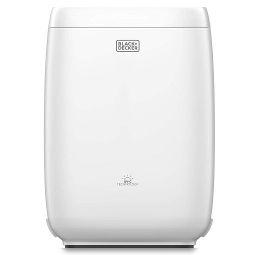 BLACK+DECKER BXAP60E - Purificator de aer, sistem de filtrare dubla, indicator de schimbare a filtrului, silentios, CADR 60 m3/h |Pana la 20 m2, EPA12, functionare pe timp de noapte