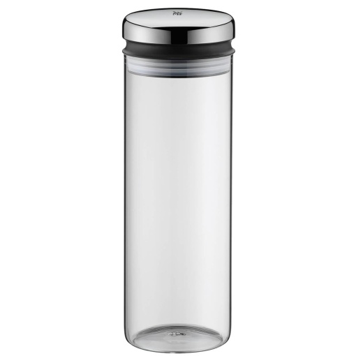 Borcan de depozitare WMF Depot 1.5l, inaltime 28.5 cm, borcan de depozitare cu capac, recipient pentru boabe de cafea, borcan de muesli, borcan de depozitare a alimentelor cu deschidere mare de umplere