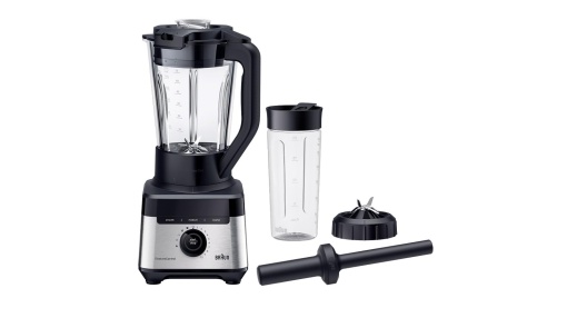 Braun Stand Mixer PowerBlend 7 JB7551BK Ulcior de sticla de 17 L 10 viteze puls Programe de alimentare automata Lama PrecisionCrush Program de curatar