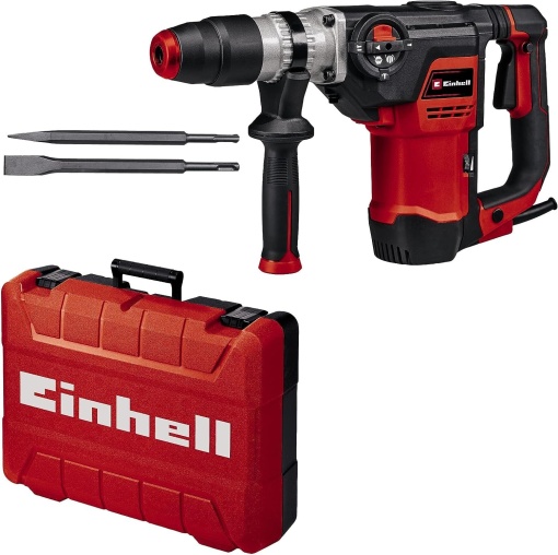 Ciocan rotopercutor Einhell TE-RH 40 3F (1050 W, mecanism pneumatic de impact, rezistenta la impact 10 J, montare SDS-max, livrare incl. dalta plata si dalta ascutita)